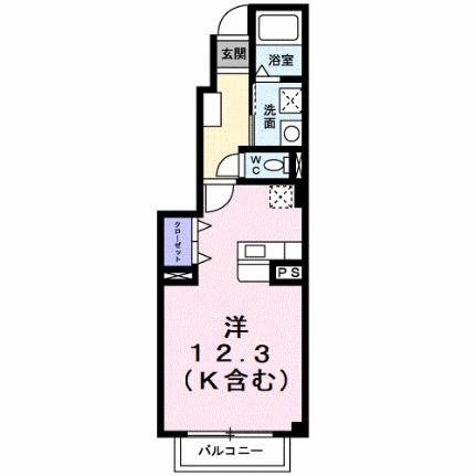 アメニティ中島Ｂ 101｜岡山県倉敷市中島(賃貸アパート1R・1階・35.18㎡)の写真 その2