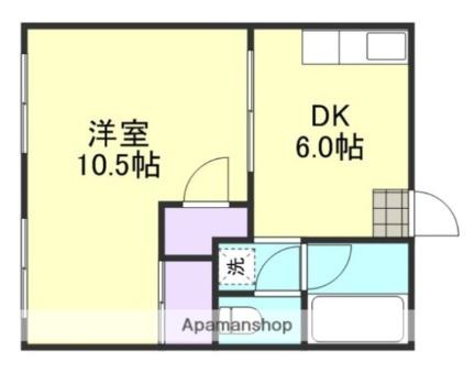 上東コーポ　東 ｜岡山県倉敷市上東(賃貸アパート1DK・1階・30.37㎡)の写真 その2