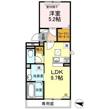 ベイ　ブランシェ西阿知 ｜岡山県倉敷市西阿知町(賃貸アパート1LDK・1階・40.04㎡)の写真 その2