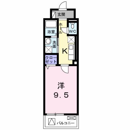 グランツ　コート 202｜岡山県岡山市北区富田町２丁目(賃貸マンション1K・2階・31.88㎡)の写真 その2