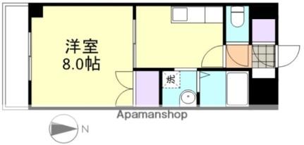 岡山県倉敷市中庄(賃貸マンション1K・2階・29.00㎡)の写真 その2