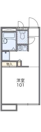 レオパレストトロ 106｜岡山県岡山市北区久米(賃貸アパート1K・1階・20.28㎡)の写真 その2