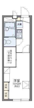 レオパレス天城 201｜岡山県倉敷市藤戸町天城(賃貸アパート1K・2階・22.35㎡)の写真 その2