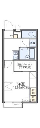 レオパレスパル北方III 207｜岡山県岡山市北区北方１丁目(賃貸アパート1K・2階・21.81㎡)の写真 その2