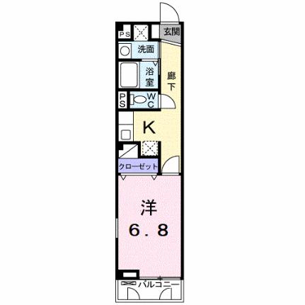 ルミネ高須Ｂ 102｜岡山県倉敷市玉島上成(賃貸アパート1K・1階・28.21㎡)の写真 その2