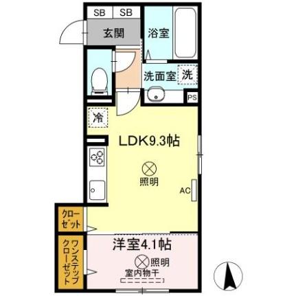 ＤーＲＯＯＭ大元駅前 ｜岡山県岡山市北区大元駅前(賃貸アパート1LDK・1階・36.05㎡)の写真 その2