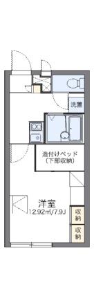 レオパレスコンフォール石橋Ｄ 205｜岡山県倉敷市笹沖(賃貸アパート1K・2階・22.02㎡)の写真 その2