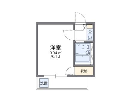 レオパレス神田Ｂ号棟 202｜岡山県岡山市北区神田町２丁目(賃貸アパート1K・2階・15.37㎡)の写真 その2