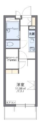 レオパレスレクエルド大町III 204｜岡山県倉敷市中庄(賃貸マンション1K・2階・20.81㎡)の写真 その2