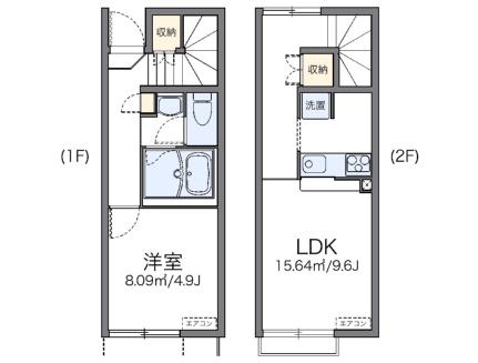 レオネクストパールカクテル 104｜岡山県総社市駅南２丁目(賃貸アパート1LDK・1階・40.26㎡)の写真 その2