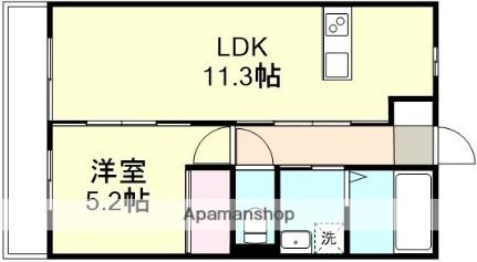 イデアーレ中庄Ａ ｜岡山県倉敷市徳芳(賃貸アパート1LDK・1階・40.04㎡)の写真 その2