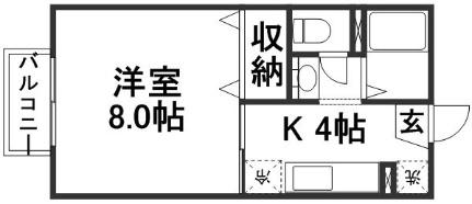 オアーゼ ｜岡山県倉敷市安江(賃貸アパート1K・2階・26.72㎡)の写真 その2