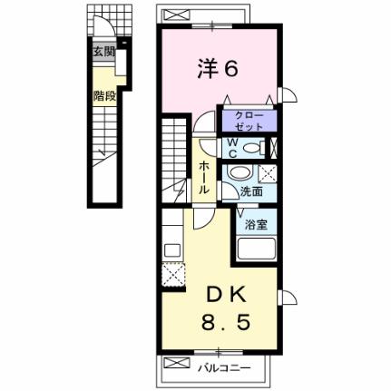 ヴィラフィールドII 201｜広島県尾道市西藤町(賃貸アパート1DK・2階・40.13㎡)の写真 その2