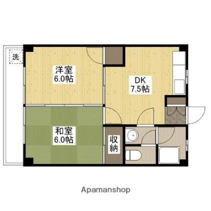 島本マンション 304｜広島県広島市安佐南区長束４丁目(賃貸マンション2DK・3階・38.00㎡)の写真 その2