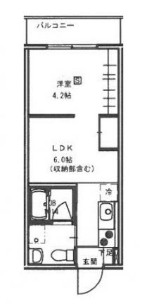 テラコッタ  ｜ 広島県広島市安佐南区大塚東２丁目（賃貸アパート1LDK・3階・22.32㎡） その2