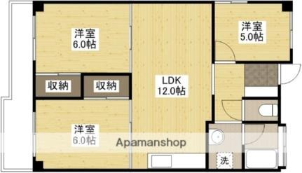 ふたばハイツ 402｜広島県広島市東区光町２丁目(賃貸マンション3LDK・4階・64.50㎡)の写真 その2