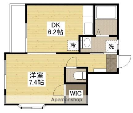 広島県広島市中区南千田西町(賃貸アパート1DK・2階・32.64㎡)の写真 その2