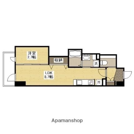 月光舟入川口町 803｜広島県広島市中区舟入川口町(賃貸マンション1LDK・8階・28.28㎡)の写真 その2