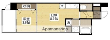 広島県広島市中区西白島町（賃貸マンション1LDK・12階・29.63㎡） その2