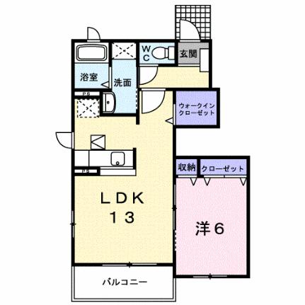 アン・ジュール 104｜広島県福山市手城町１丁目(賃貸アパート1LDK・1階・46.71㎡)の写真 その2