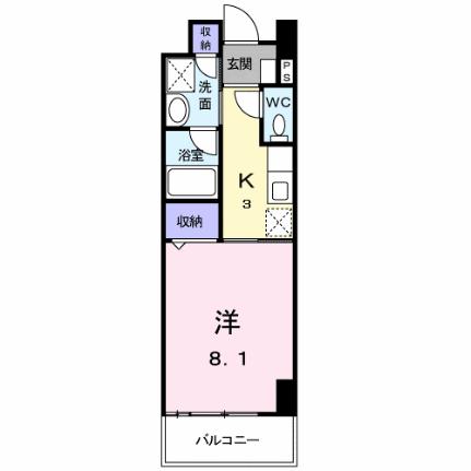 シューテル宝町 405｜広島県福山市宝町(賃貸マンション1K・4階・29.47㎡)の写真 その2