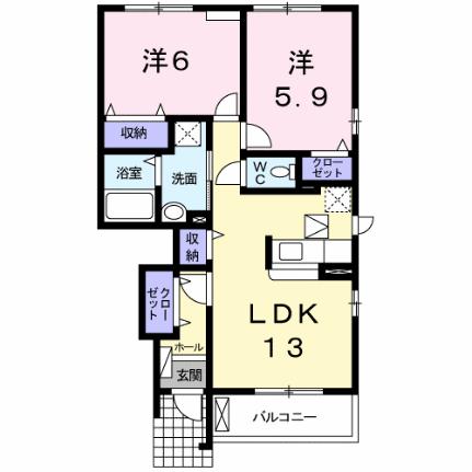 プチアンジュ 103｜広島県福山市駅家町大字上山守(賃貸アパート2LDK・1階・55.37㎡)の写真 その2