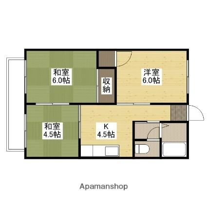 セジュール深津 102｜広島県福山市東深津町７丁目(賃貸アパート3K・2階・45.67㎡)の写真 その2