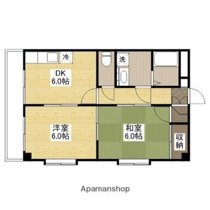 グレイスランド 301｜広島県福山市春日町７丁目(賃貸マンション2DK・3階・45.92㎡)の写真 その2