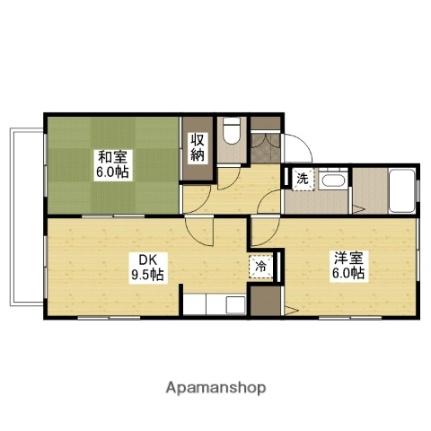 メンバーズタウン草戸II 202｜広島県福山市草戸町４丁目(賃貸アパート2DK・2階・49.69㎡)の写真 その2