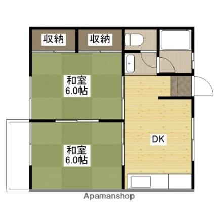 広島県福山市青葉台１丁目(賃貸アパート2DK・1階・40.00㎡)の写真 その2