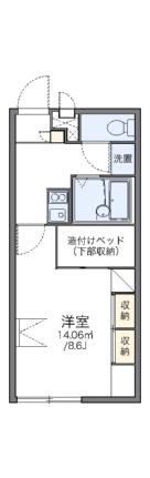 レオパレスリビエール 202｜広島県福山市新市町大字戸手(賃貸アパート1K・2階・23.18㎡)の写真 その2