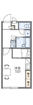 レオパレス青葉台 202｜広島県福山市青葉台２丁目(賃貸アパート1K・2階・23.18㎡)の写真 その2