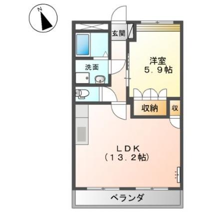 クオリティーヒルズ 202 ｜ 岡山県笠岡市笠岡（賃貸アパート1LDK・2階・45.63㎡） その2