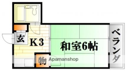 広島県広島市安佐北区可部南２丁目(賃貸マンション1K・3階・19.44㎡)の写真 その2