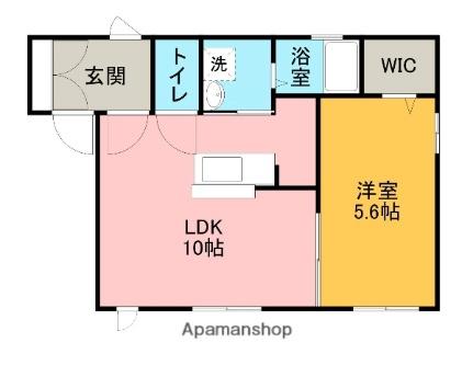 広島県広島市東区戸坂中町(賃貸アパート1LDK・1階・40.43㎡)の写真 その2