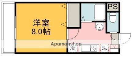 パルコープII 305｜広島県東広島市西条中央８丁目(賃貸アパート1K・3階・25.92㎡)の写真 その2