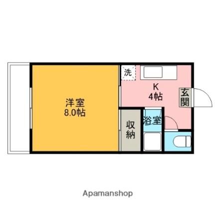 プランタン1号棟 203｜広島県東広島市西条町田口(賃貸アパート1K・2階・22.68㎡)の写真 その2