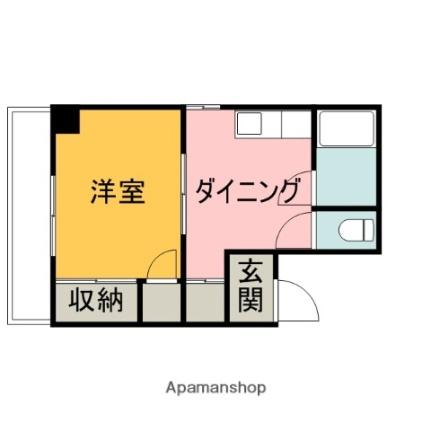 上原ビル 402｜広島県広島市東区牛田新町３丁目(賃貸マンション1DK・4階・25.00㎡)の写真 その2