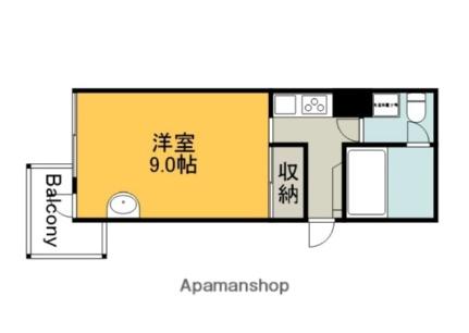 リバティ三篠 205｜広島県広島市西区三篠町３丁目(賃貸マンション1R・2階・27.58㎡)の写真 その2