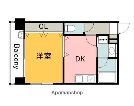 ラフォーレ十日市 601｜広島県広島市中区十日市町２丁目(賃貸マンション1DK・6階・27.41㎡)の写真 その2