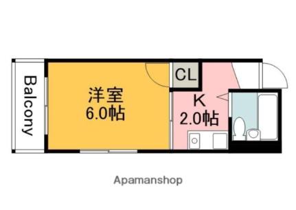 第41戸坂ビル 304｜広島県広島市東区戸坂くるめ木２丁目(賃貸マンション1K・3階・18.48㎡)の写真 その2