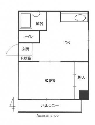 ＳＫビル河原町 502｜広島県広島市中区河原町(賃貸マンション1DK・5階・28.98㎡)の写真 その2