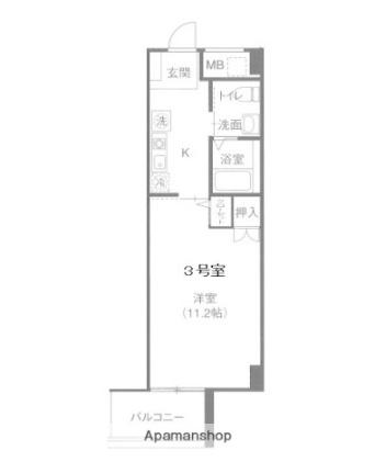 シャングリ・ラ本川 503｜広島県広島市中区本川町１丁目(賃貸マンション1K・5階・33.24㎡)の写真 その2