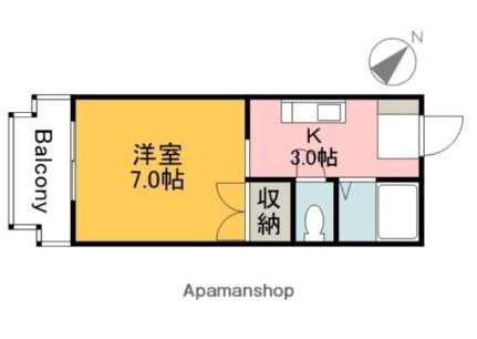 アーバン田部II 204｜広島県広島市安佐南区長束３丁目(賃貸アパート1K・2階・23.10㎡)の写真 その2