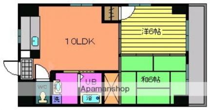 ルート大芝 803｜広島県広島市西区大芝２丁目(賃貸マンション2LDK・8階・45.36㎡)の写真 その2