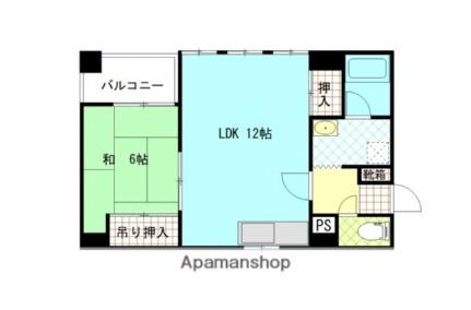 福地産業十日市ビル 502｜広島県広島市中区十日市町２丁目(賃貸マンション1LDK・5階・42.50㎡)の写真 その2