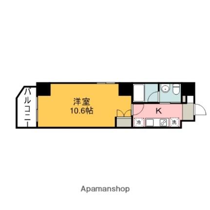 広島県広島市南区稲荷町(賃貸マンション1K・6階・29.95㎡)の写真 その2