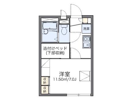 レオパレスイーストシャルム 205｜広島県広島市安芸区矢野東６丁目(賃貸アパート1K・2階・19.87㎡)の写真 その2