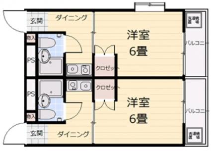 ＥＦＴー牛田新町 105号室｜広島県広島市東区牛田新町３丁目(賃貸マンション1K・1階・19.00㎡)の写真 その2