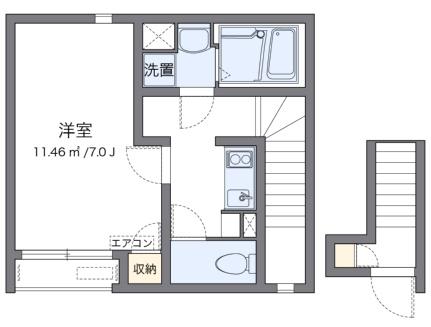 クレイノアネックス 204｜広島県広島市安芸区矢野西７丁目(賃貸アパート1K・2階・26.96㎡)の写真 その2